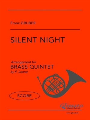 cover image of Silent Night--Brass Quintet (SCORE)